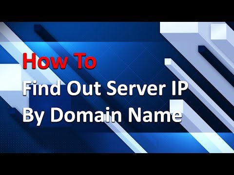 Where do I find the IP address of my server?