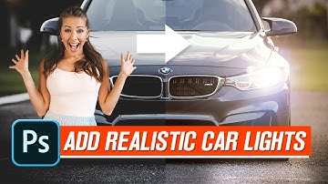 Add realistic car lights - BMW Photoshop Tutorial