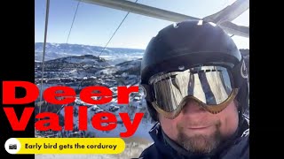 Deer Valley Resort on a Cold Sunny Day February 20th 2020