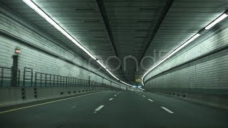 Ted Williams tunnel time lapse. Stock Footage