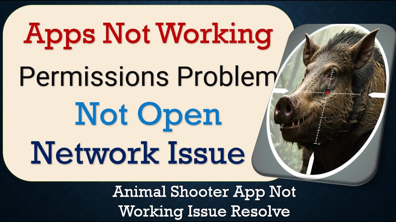 How To Fix Animal Shooter App not working | Not Open | Space Issue ...