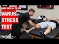 Knee Exam: Varus Stress Test - YouTube