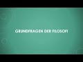 Grundfragen der filosofi