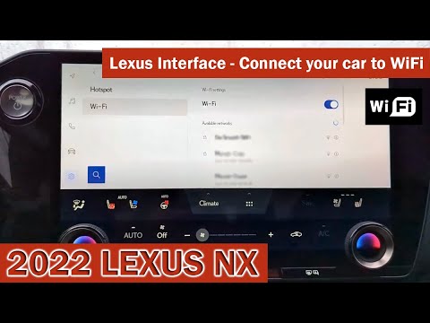 2022 Lexus NX - How to Connect to WiFi - Lexus Interface