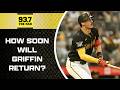 When does Bucs' GM Cherington anticipate Konnor Griffin to return from the IL?