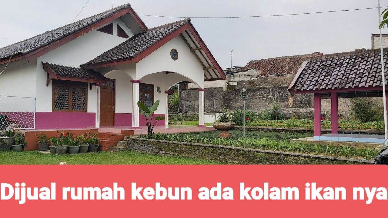 DIJUAL RUMAH KEBUN DAN ADA KOLAM IKAN NYA DI MEGAMENDUNG BOGOR