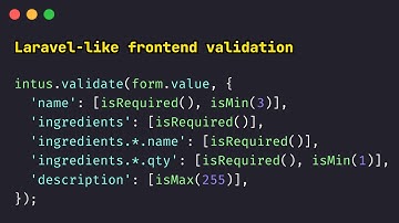 Javascript validation using Intus and VueJS