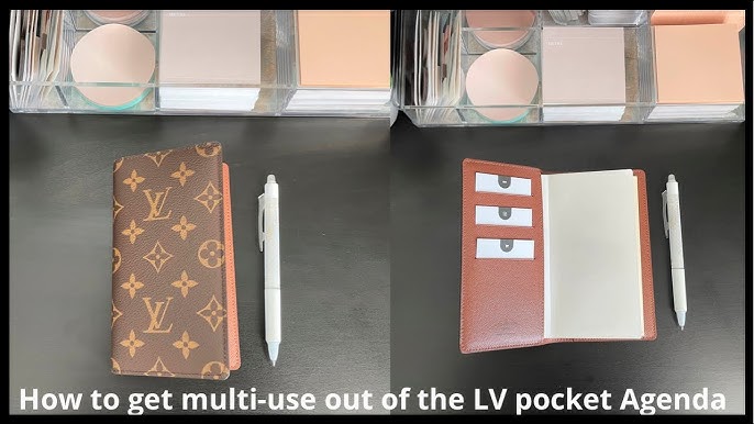 Louis Vuitton Pocket Agenda Cover Vuittonite Monogram