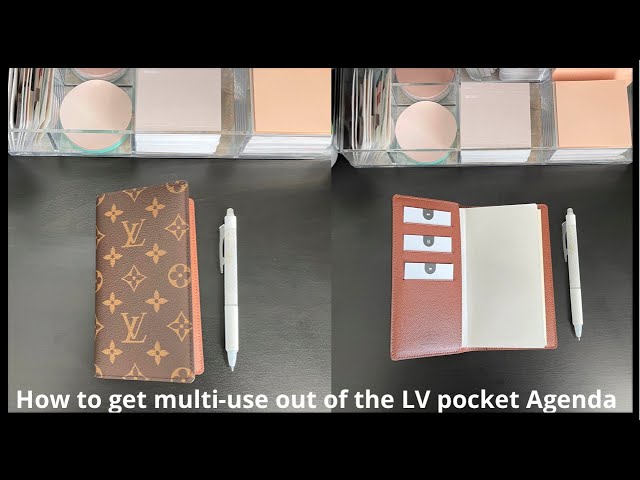 LOUIS VUITTON Monogram Pocket Agenda Cover 148869