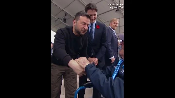 DDay veteran hugs Ukraine President Zelensky, calls him 'saviour of the people' - DayDayNews