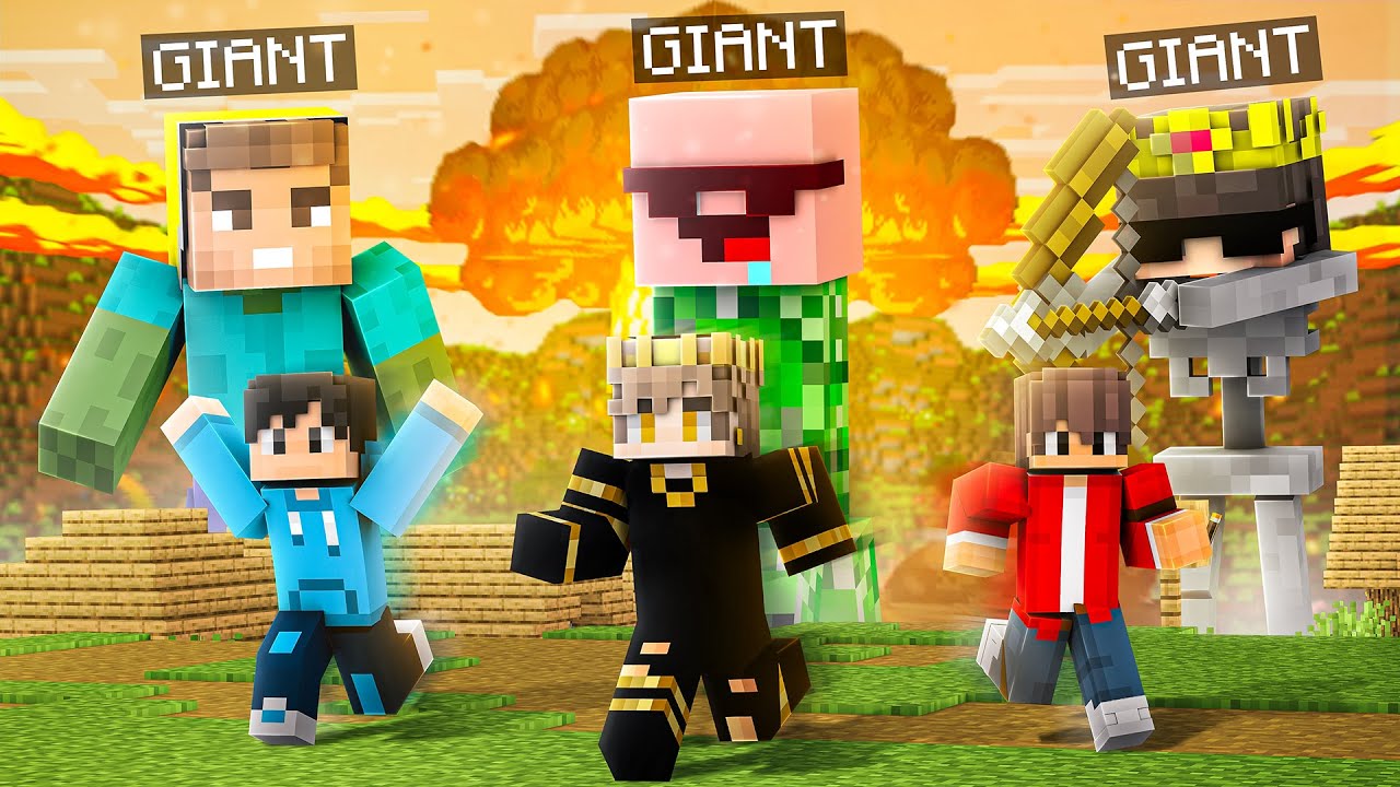 I Joined a 'GiantMob Only' Minecraft Server!