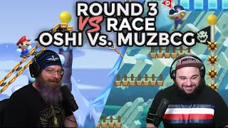 WHO'S GONNA GET CRUSHED? | Super Mario Maker 2 - Expert GSA Format Race with Oshikorosu & MuzBCG [3]