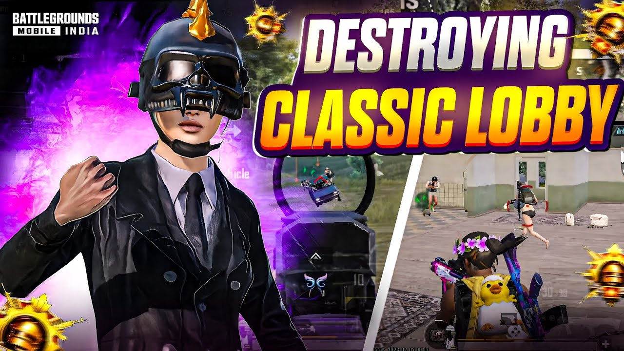 DESTROYING CLASSIC LOBBY 🥵 LIKE HACKER 😱 | 4 FINGURE PLAYER 