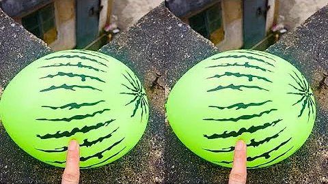 Experiment: Will a water balloon explode if it rolls down a tall building? 💥🎈