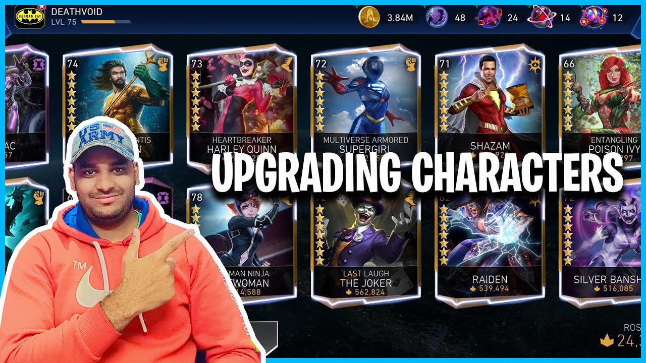 Injustice 2 Mobile | Upgrading Characters | Roster Upgrade - YouTube