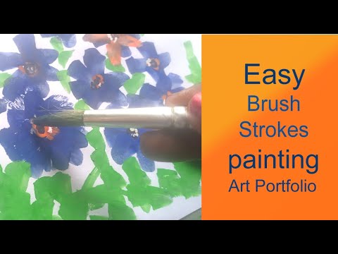 painting-pictures-flat-brush-strokes-method-flat-brush-strokes-flower