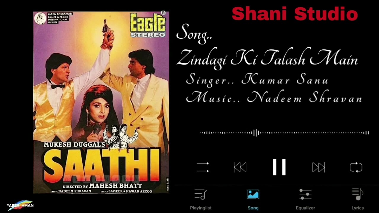 Zindagi Ki Talash Main Hum #kumar Sanu# (Eagle Jhankar)- [Movie.. Saathi] By Shani Jhankar Studio