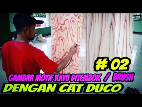  Gambar  motif kayu  di Tembok Dengan Cat  Duco Air brush 