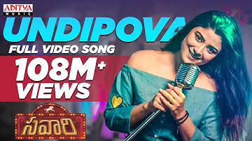 Thumbnail of Undipova Full Video Song || Savaari  movie Song || Shekar Chandra || Nandu, Priyanka Sharma