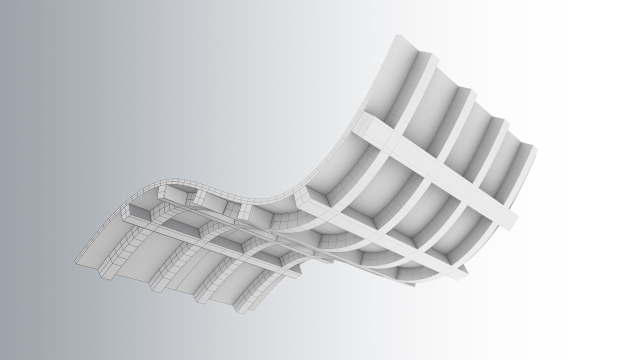[Rhinoceros] How to create beams on a curved surface - YouTube