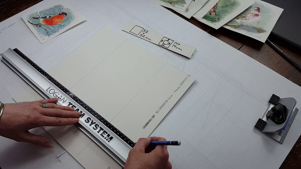 How to cut a passepartout