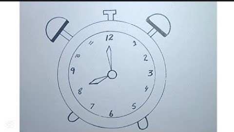 clock drawing | drawing easy clock |  drawing | alarm clock drawing | clock easy drawing |