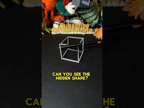 3D-Printed Anamorphic Cube Optical Illusion. #3dprinting #illusion #shorts