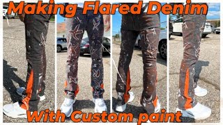 Making Custom Flared jeans!!!!