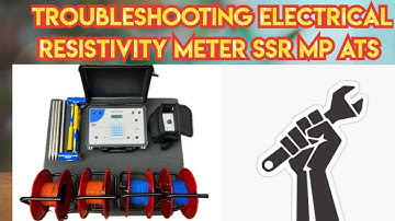 Electrical Resistivity Meter SSR MP ATS Troubleshooting #video #youtube #groundwater #resistivity