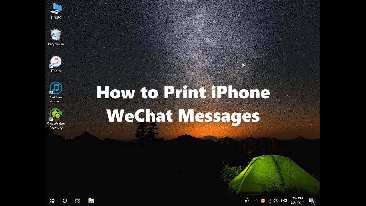 How to Print iPhone WeChat Messages - YouTube