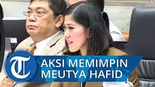 Aksi Meutya Hafid Memimpin Rapat Perdana Komisi I DPR RI dengan Menan Prabowo Subianto