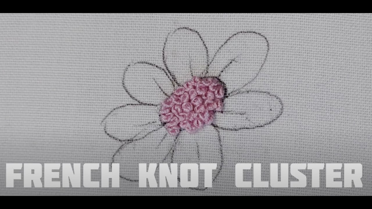 French knot cluster flowers (embroidery pattern) | hopebroidery