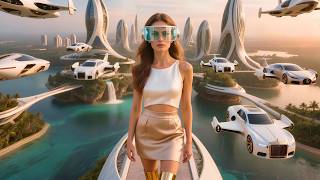 Neo Elysium 2500 | Beautiful Women & Luxury Flying Vehicles | 1H SciFi Soundscape