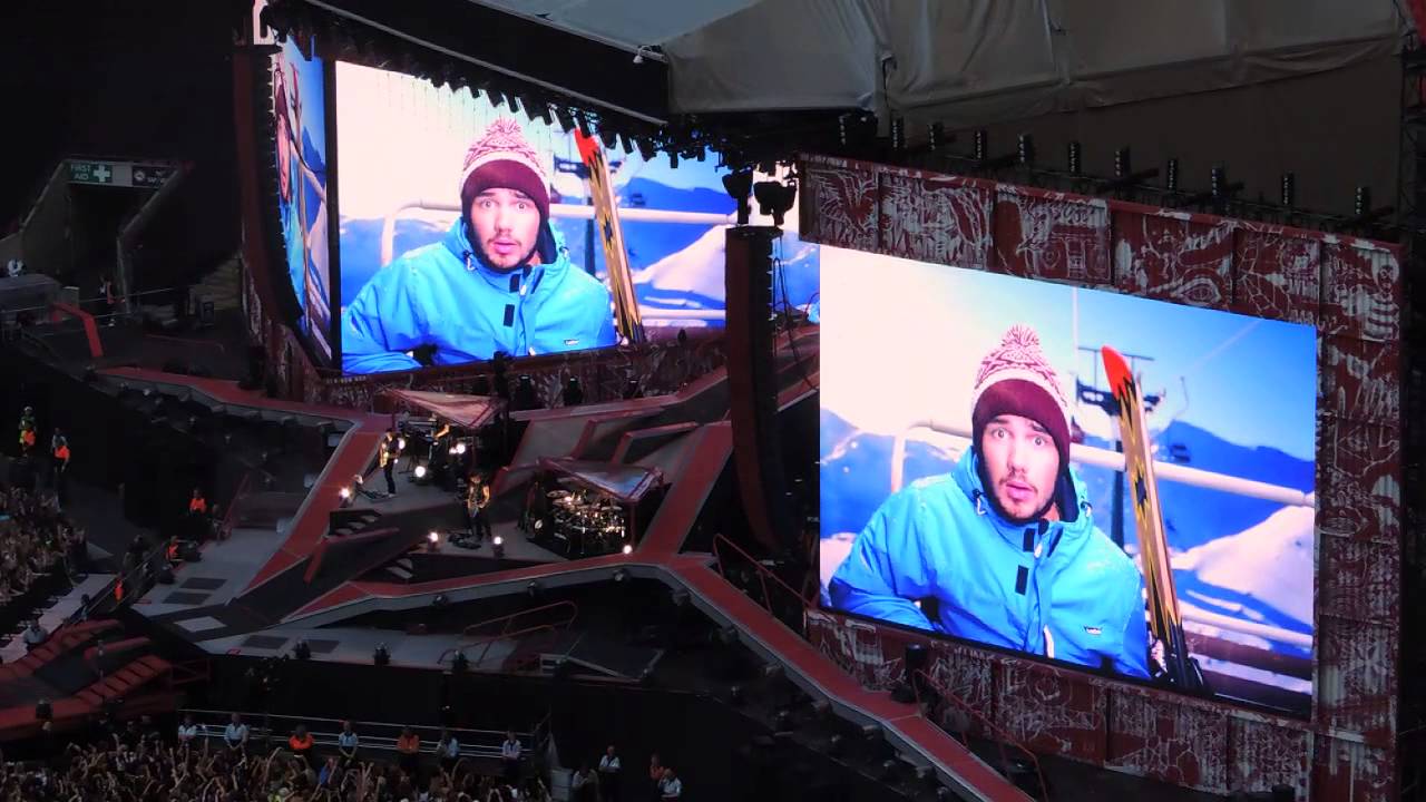 One Direction - Where We Are Tour Intro - Wembley Stadium 07/06/2014