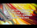 Take That - These Days (lyrics)