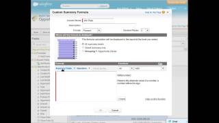 Salesforce Adm201 Lab 07-07 Report Summanry Formula