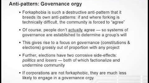 Corporate Open Source Anti-patterns