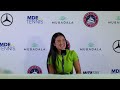 Alexandra Eala | Post Match Press Conference | Round One | 2026 Mubadala DC Open