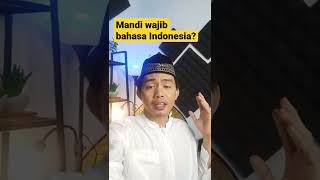 Apakah mandi wajib bisa bahasa Indonesia?