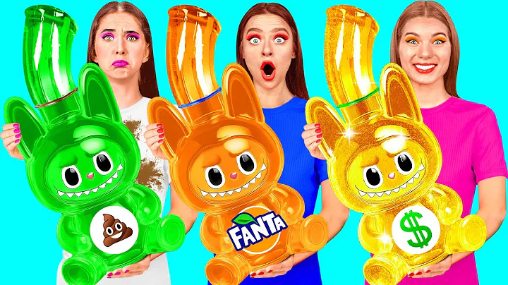 Rich vs Broke vs Giga Rich Food Challenge