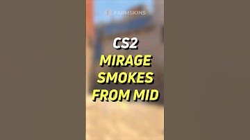 CS2 Mirage smokes from MID #shorts