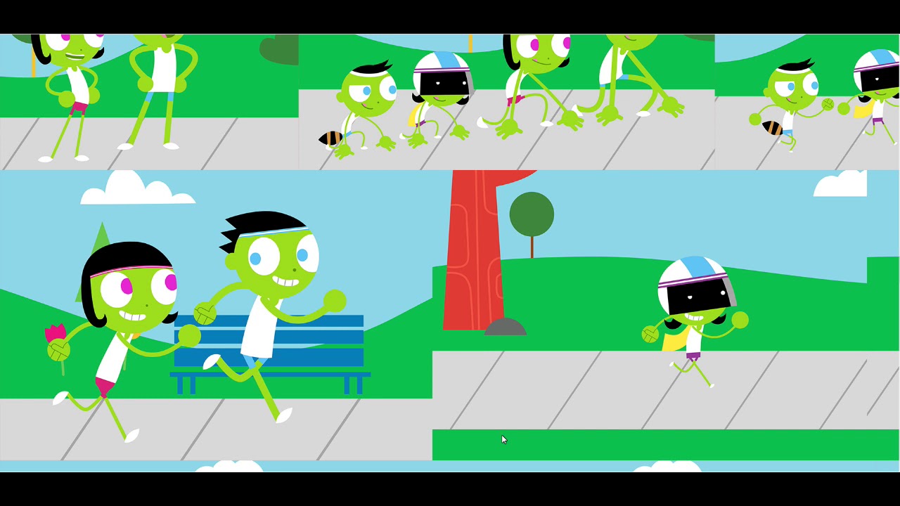 PBS Kids Comic Afternoon Jog Video (With Music) YouTube