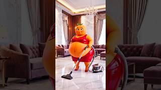 Orange Girl is Very Fat 🥺| Ai Talk #orange #fruitstory #usa #unitedstates #story #shorts #ai