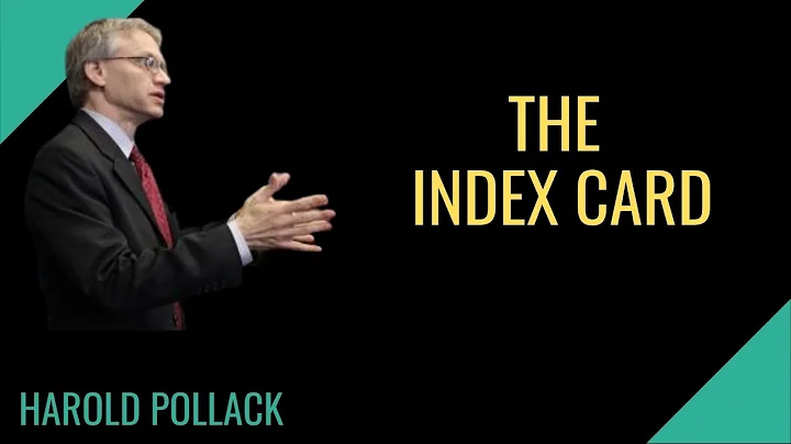 "The index card" financial advice | Harold Pollack
