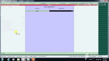 Party wise stock group wise discount in tally tdl