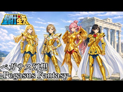聖闘士星矢【ペガサス幻想 -Pegasus Fantasy-】女性AIが歌うハードロック感強め
