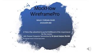 #Mockflow Wireframe Pro   a prototyping tool