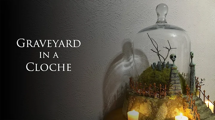 Edward Gorey Inspired Graveyard in a CLOCHE!