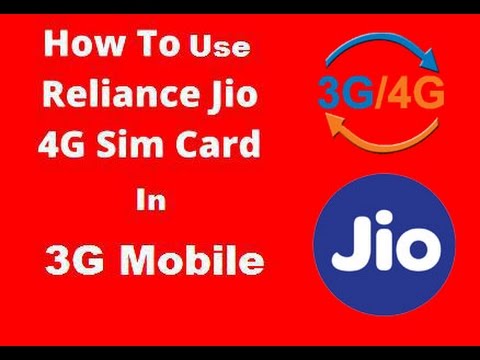 4g on 3gReliance Jio trick