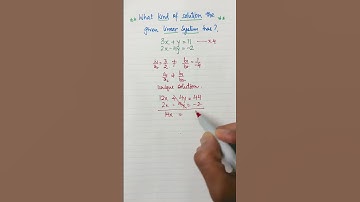 Check for a Unique Solution!🔍✖️➕#linearsystems #class10math #grade10maths #gedmath #uniquesolution